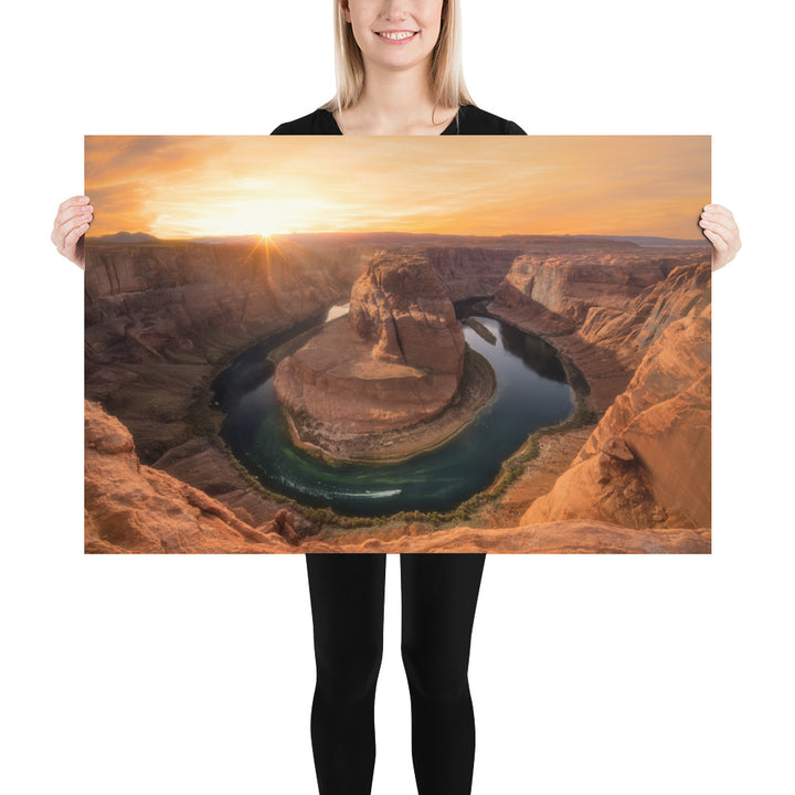 Horseshoe Bend Sunset Luster