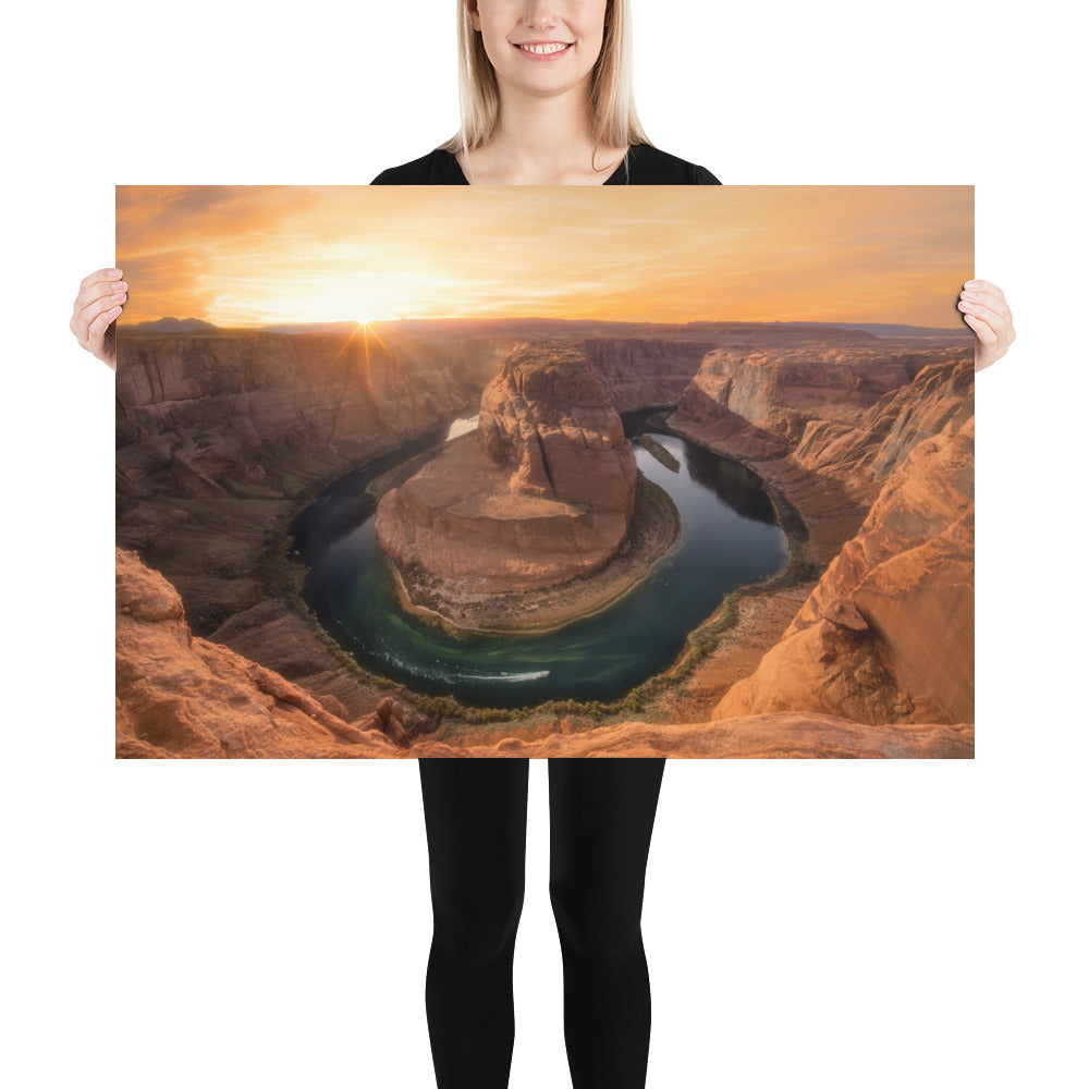 Horseshoe Bend Sunset Luster